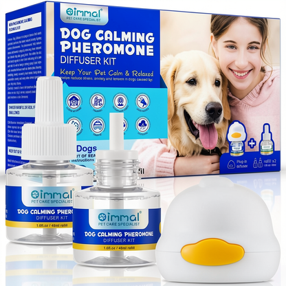 PLSHSBSE Calming Diffuser for Dogs 2 Pack Dog Calming Diffuser Refills for Replacement Enhanced Dog Calming Pheromone Diffuser Dog Calming Diffuser Kit for Dog Anxiety Relief (2x48ml Refills)